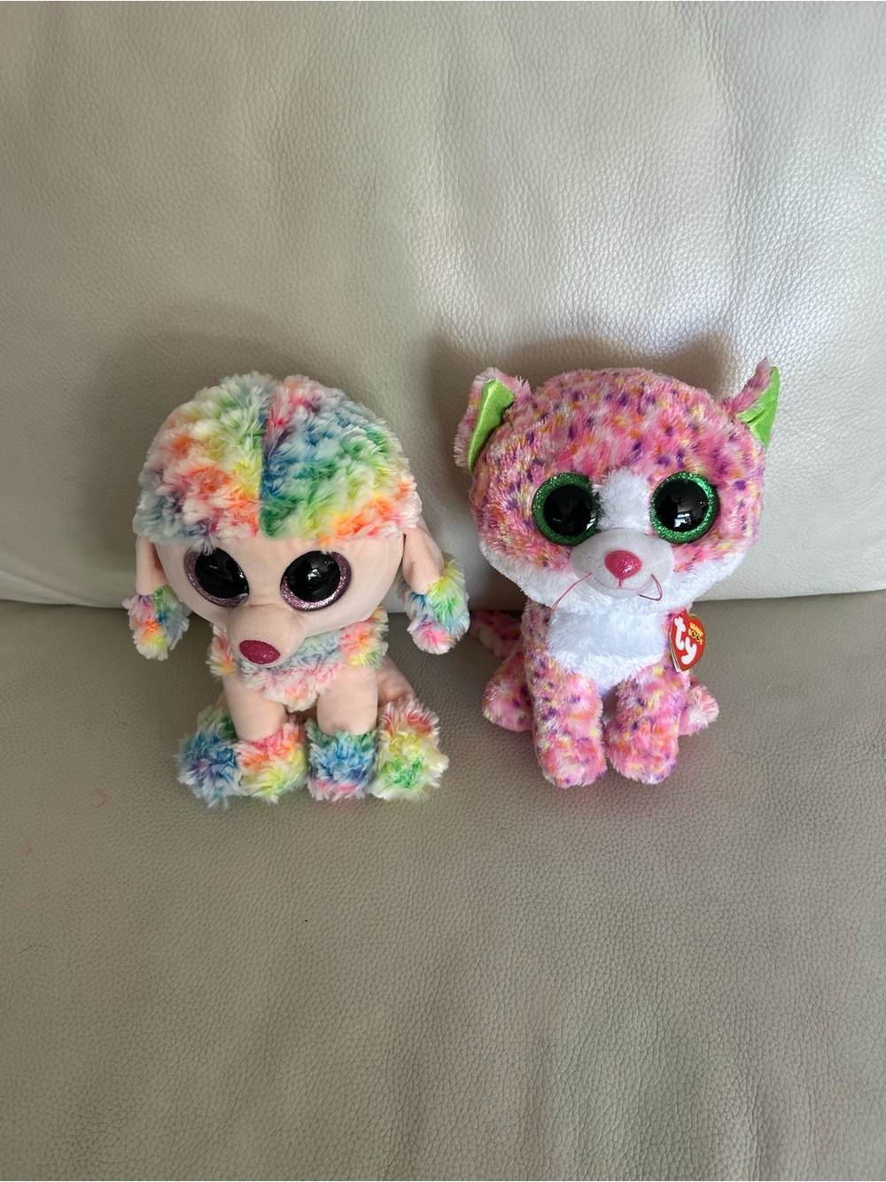 Ty Kiki the Cat and Fifi the Poodle Beanie Boos Plush Pair